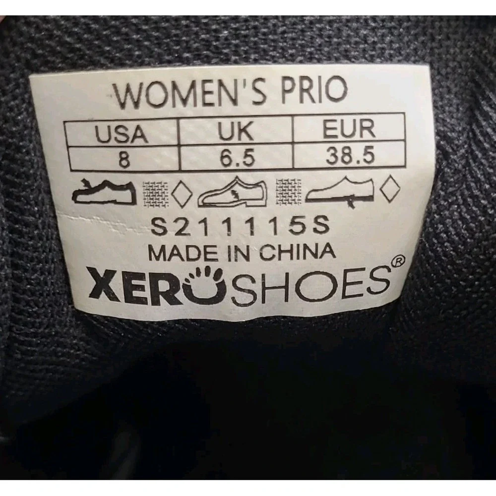 Xero Shoes Prio Original Barefoot Cross Trainer Shoes Women's US Size 8 /EU 38.5